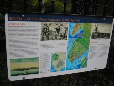 Birth of a City: Nieuw Amsterdam & Old New York Marker image. Click for full size.