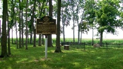 The Restoration Movement / Doty Settlement Cemetery Marker image. Click for full size.