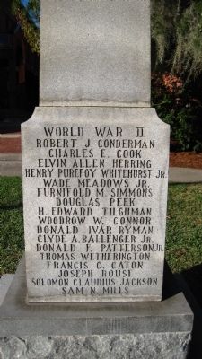 Craven County World War II Memorial Marker image. Click for full size.