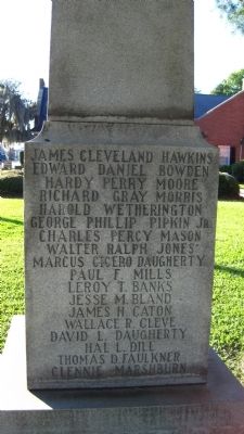 Craven County World War II Memorial Marker image. Click for full size.