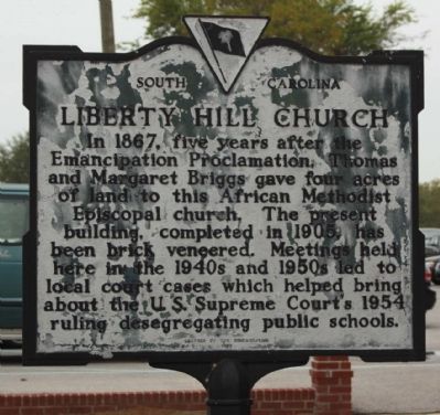 Liberty Hill Church Marker image. Click for full size.