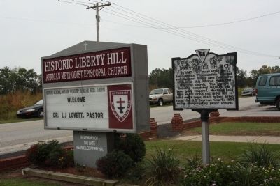 Liberty Hill Church / Pioneers in Desegregation Marker image. Click for full size.