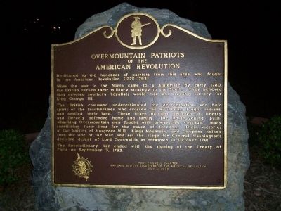 Overmountain Patriots of the American Revolution Marker image. Click for full size.