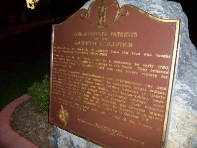 Overmountain Patriots of the American Revolution Marker image. Click for full size.