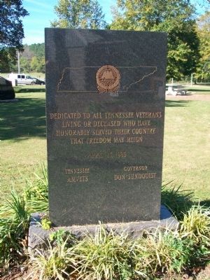 Tennessee Veterans Marker. Click for full size. Tennessee Veterans Marker image. Click for full size.