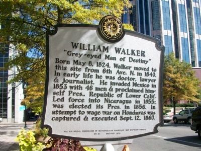 William Walker Marker. Click for full size. William Walker Marker image. Click for full size.