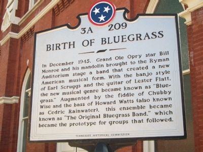Birth of Bluegrass Marker. Click for full size. Birth of Bluegrass Marker image. Click for full size.