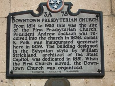 Downtown Presbyterian Church Marker image. Click for full size.