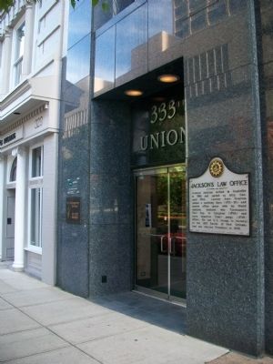 Jackson's Law Office Marker. Click for full size. Jackson's Law Office Marker image. Click for full size.