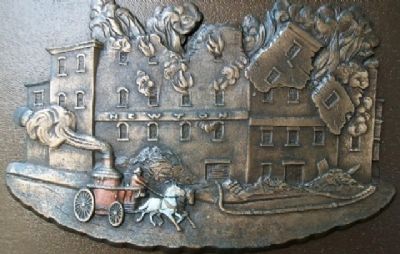 Cincinnati Fire Fighters Marker Relief image. Click for full size.