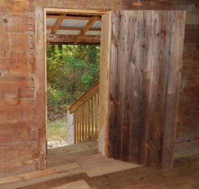 Hendrix Cabin -<br>Interior, Rear Entrance image. Click for full size.