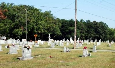 Abner Creek Baptist Church Cemetery -<br>From the Hendrix Cabin Front Porch image. Click for full size.