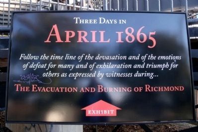 Three Days in April 1865 Exhibit. Click for full size. Three Days in April 1865 Exhibit image. Click for full size.