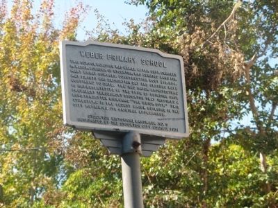 Weber Primary School Marker. Click for full size. Weber Primary School Marker image. Click for full size.
