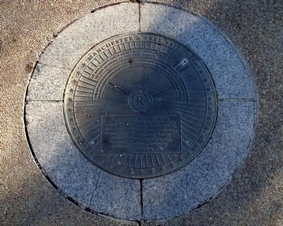 Manchester & Free Bridges Marker. Click for full size. Manchester & Free Bridges Marker image. Click for full size.