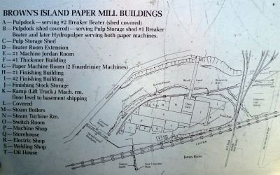 Brown's Island Paper Mill Buildings image. Click for full size.