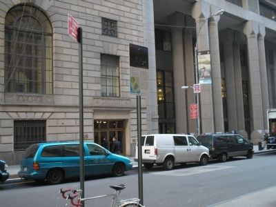 Marker on Wall Street. Click for full size. Marker on Wall Street image. Click for full size.