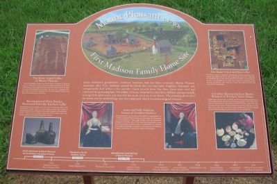 Mount Pleasant c. 1750s Marker. Click for full size. Mount Pleasant c. 1750s Marker image. Click for full size.