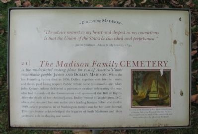 The Madison Family Cemetery Marker image. Click for full size.