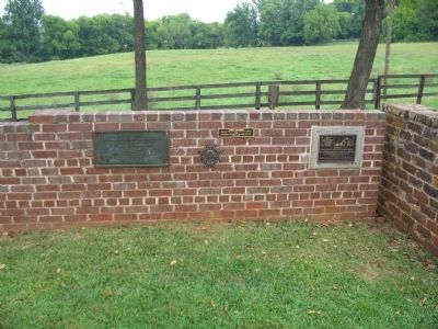 Commemorative Plaques on the Cemetery Wall image. Click for full size.