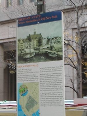Stadt Huys (City Hall) Marker image. Click for full size.