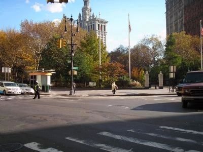 Marker on Broadway. Click for full size. Marker on Broadway image. Click for full size.