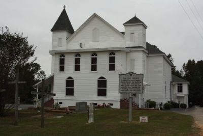Taw Caw Church and Marker image. Click for full size.