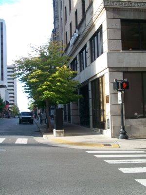 Fourth and Church Marker. Click for full size. Fourth and Church Marker image. Click for full size.