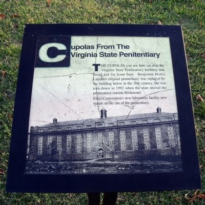 Cupolas from the Virginia State Penitentiary Marker. Click for full size. Cupolas from the Virginia State Penitentiary Marker image. Click for full size.