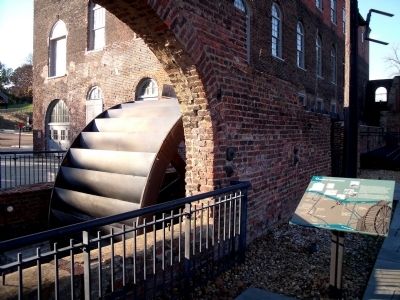 Overshot Waterwheel Marker. Click for full size. Overshot Waterwheel Marker image. Click for full size.