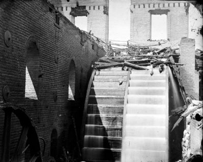 Ruins of Gallego Mills (overshot waterwheel). Click for full size. Ruins of Gallego Mills (overshot waterwheel) image. Click for full size.