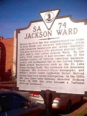 Jackson Ward Marker image. Click for full size.