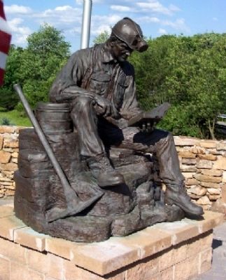 Quecreek Mine Accident Memorial Statue image. Click for full size.