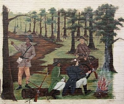 Wagon Travel Mural, a part of Swamp Fox Murals Trail. Click for full size. Wagon Travel Mural, a part of Swamp Fox Murals Trail image. Click for full size.