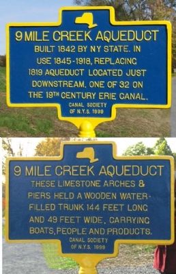 9 Mile Creek Aqueduct Marker image. Click for full size.