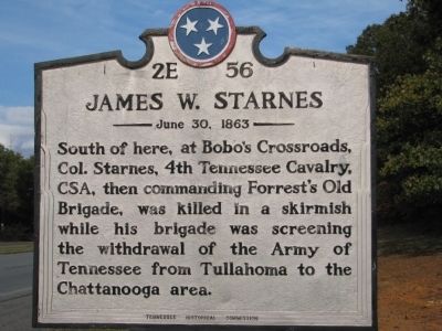 James W. Starnes Marker image. Click for full size.