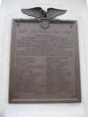 Middletown World War I Monument. Click for full size. Middletown World War I Monument image. Click for full size.