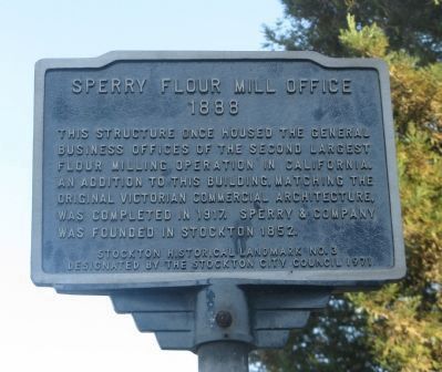 Sperry Flour Mill Office Marker image. Click for full size.
