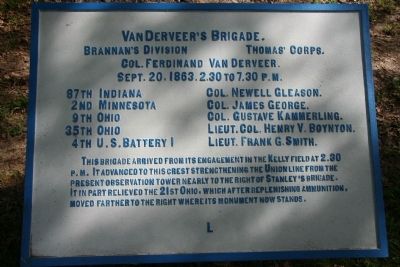 VanDerveers Brigade. Marker image. Click for full size.