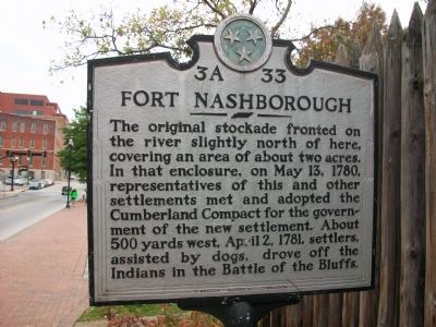 Fort Nashborough Marker image. Click for full size.
