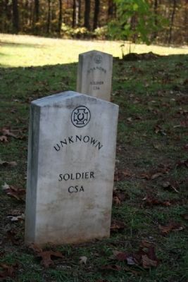 Grave Site Of Unknown CSA Soldier image. Click for full size.