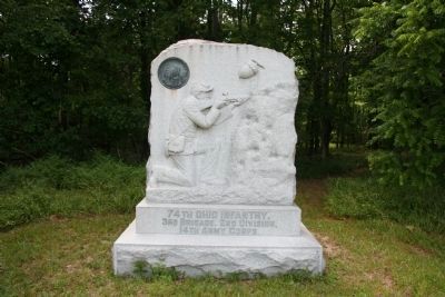 74th Ohio Infantry Marker image. Click for full size.