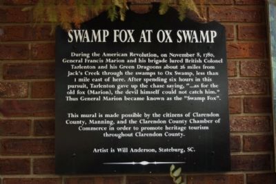 Swamp Fox at Ox Swamp Marker image. Click for full size.