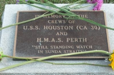 U.S.S. Houston and H.M.A.S. Perth Marker image. Click for full size.