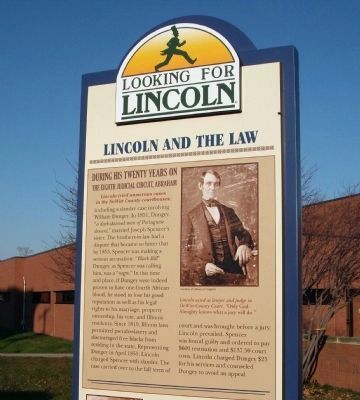 Top Section - - Lincoln and The Law Marker image. Click for full size.