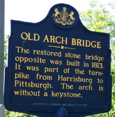 Old Arch Bridge Marker image. Click for full size.