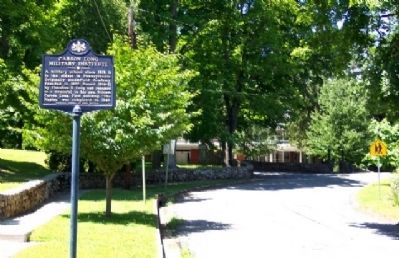 Carson Long Military Institute Marker. Click for full size. Carson Long Military Institute Marker image. Click for full size.
