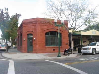 Bank of Campbell (Farley Building) and Marker. Click for full size. Bank of Campbell (Farley Building) and Marker image. Click for full size.