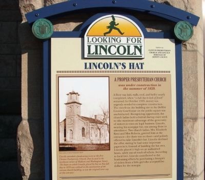 Top Section - - Lincoln's Hat Marker. Click for full size. Top Section - - Lincoln's Hat Marker image. Click for full size.
