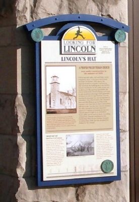 Full View - - Lincoln's Hat Marker image. Click for full size.